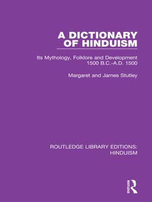 cover image of A Dictionary of Hinduism